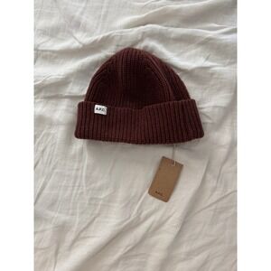 A.P.C. Bonnet New Billie Beanie Terracotta APC Wool Cashmere Knit Hat NEW NWT